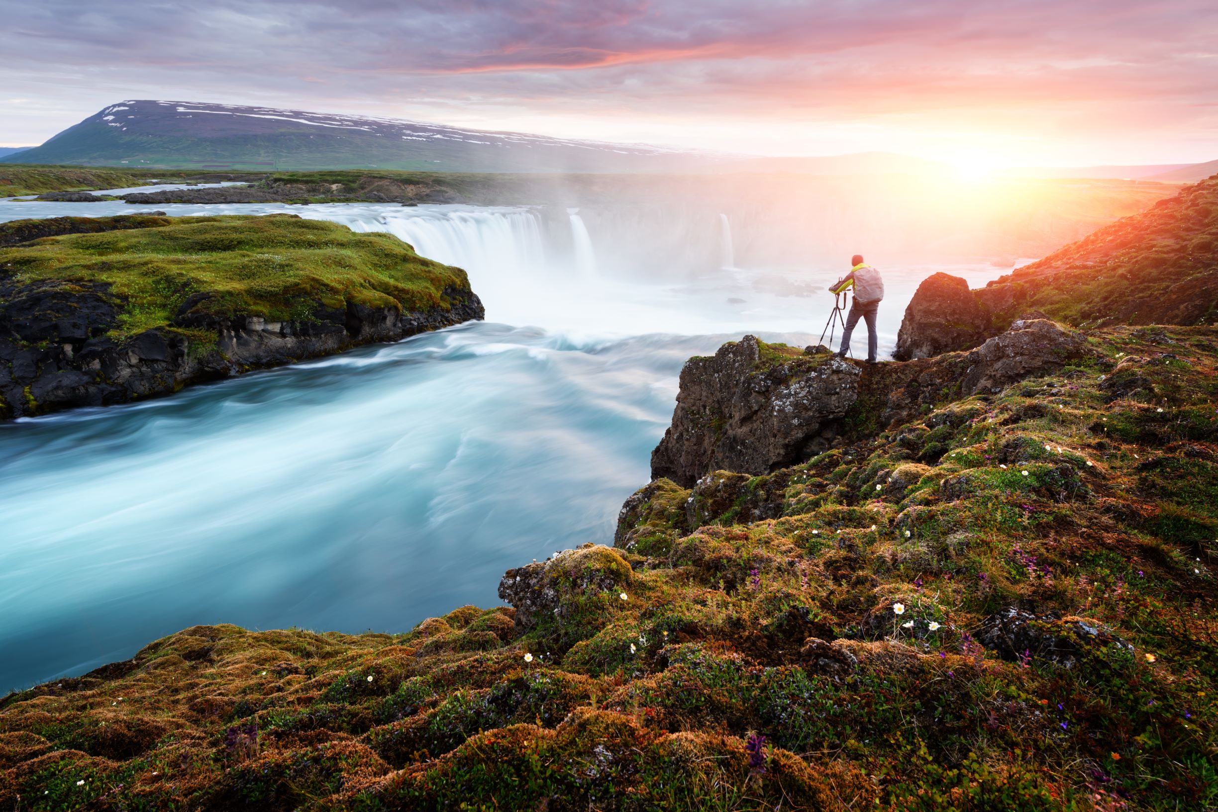 sunset iceland