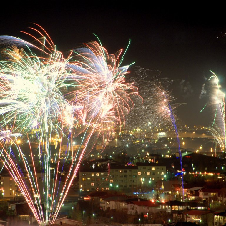 Fireworks in Reykjavik
